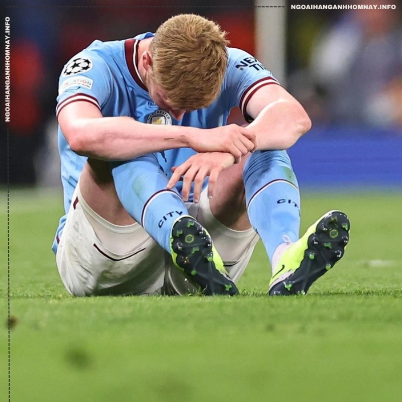 De Bruyne phải chấn thương khá là nặng